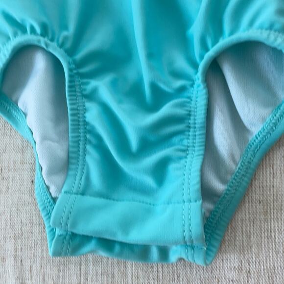 Cat & Jack Blue and Pink Blue Paradise Swimsuit Size 3-6months - Picture 3 of 5